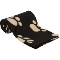 Trixie Barney Fleece Hondendeken Zwart - Beige 150 X 100 Cm