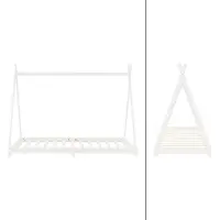 ML-Design Kinderbedframe Tipi | hout wit 98x208x157 cm bed frames | NADUVI
