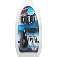 Trinity Vibes - Trinity - peniskop met twee ballen en eikelvibrator (zwart-zilver)
