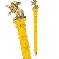 Noble Collection Huffelpuf pen - zilver verguld