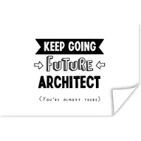 PosterMonkey Poster Quote - Architect - Studeren - 180x120 cm XXL