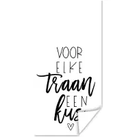 PosterMonkey Poster Get well soon - Quotes - Zwart - Kus - 20x40 cm