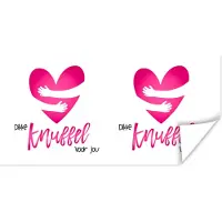 PosterMonkey Poster Beterschap - Quote - Knuffels - 80x40 cm