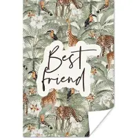 PosterMonkey Poster Vriendschap - Best friends - Quotes - Best friend - Spreuken - 20x30 cm