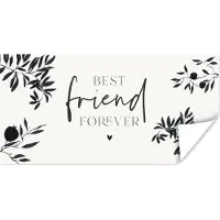 PosterMonkey Poster BFF - Beste vrienden - Best friend forever - Quotes - Spreuken - 120x60 cm