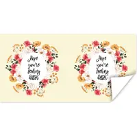 PosterMonkey Poster Beterschap - Spreuken - Planten - Hope - 160x80 cm