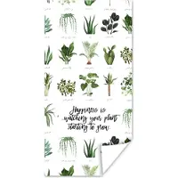 PosterMonkey Poster Quotes - Happiness is... watching your plant starting to grow - Spreuken - Kamerplanten - 20x40 cm