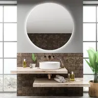 Gliss Design Spiegel oko rond led verlichting 60 cm incl. Verwarming