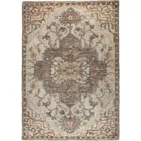 Dutchbone Vloerkleed Amori Grey/Brick - 200 x 300 cm