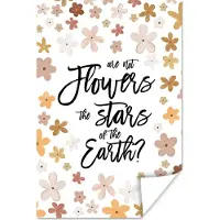 PosterMonkey Poster Spreuken - Quotes - Are not flowers the stars of the earth? - 20x30 cm