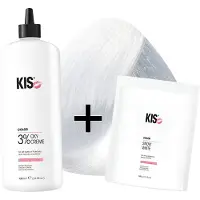 Kis Snow white set LARGE 3 blondeerpoeder | - (500gr snowwhite & 1L waterstofperoxide)