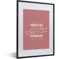 PosterMonkey Fotolijst incl. Poster - Psychologie - Studenten - Onderwijs - Studeer - 30x40 cm - Posterlijst