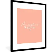 PosterMonkey Fotolijst incl. Poster - Vriendje - My boyfriend is the best! - Relatie - Quotes - Spreuken - 60x80 cm - Posterlijst