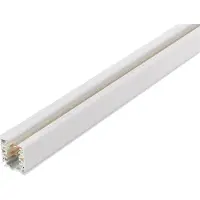 Global 3-fasen railsysteem Noa opbouw 400cm, wit, wit / opaal, Aluminium