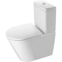 Duravit Toilet d-neo hygieneglaze staand voor reservoir rimless diepspoel 65 cm hoogglans wit