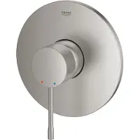GROHE Essence Inbouwthermostaat - 1 knop - douchekraan Supersteel 24168DC1