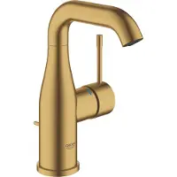 GROHE Essence Wastafelkraan Opbouw - uitloop 11.4cm - M-size - hoge draaibare uitloop - waste - brushed cool sunrise (goud) 24173GN1