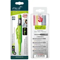 PICA 30402 Dry markeerpotlood set met basis navulling (9 stuks)