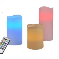 Huismerk Vlam-loze LED Kaarsen Set - 3 Stuks