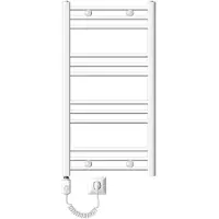 ECD-Germany Badkamerradiator Elektrisch Met Verwarmingselement 300w - 500 X 800 Mm - Wit - Recht Met Zijaansluiting