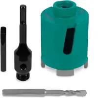 Vonroc Diamant dozenboor SDS-Plus – 68mm - Universeel – Incl. diamantboor, centreerboor, uitdrijfpen en SDS-plus adapter