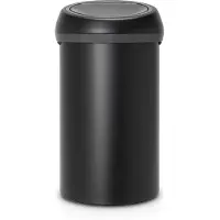 Brabantia Afvalbak Touch Bin - Staal - Mineral Moonlight Black - 40x40x71cm - 60l