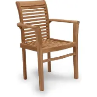 Teakea Stacker stapelbare tuinstoel massief teak ruimtebesparend op te bergen
