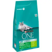 Purina Kattenvoer one indoor rijk aan kalkoen & volkoren granen brokjes 1,5 kg