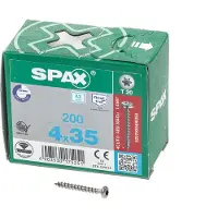 Spax 0207000400353 R 88093 Ruko m.Spitze/T-STAR VG Bolkop houtschroef 4 mm 35 mm T-STAR plus RVS A2 200 stuk(s)