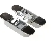 Intersteel | Onzichtbare verdekte scharnier | 130x30mm | Fiberglass-Nikkel