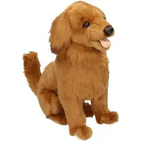 Hansa Pluche Golden Retriever - honden knuffel - 42 cm - huisdieren honden knuffel