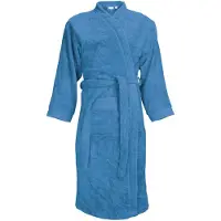 The One Towelling Luxe Badjas - 100% Katoen Lichtblauw / 2XL/3XL