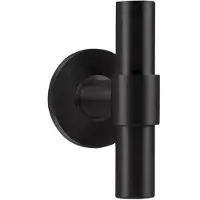 Formani Piet Boon ONE PBT100V massieve voordeurknop vast op rozet - PVD mat zwart