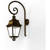 Roger Pradier Avenue 3 Model 3 Wandlamp Clear Glass Built-in LED 3000K Warm-White 35W | Gold Patina