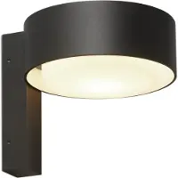 Marset LED-wandlamp buiten Plaff-on! A, dimbaar, zwart, Aluminium, Design, LED wandlamp buiten