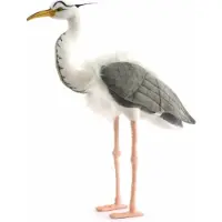 Hansa knuffel Blauwe reiger - Pluche vogel van 70 cm - Levensecht