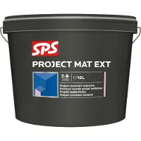 SPS Project Mat Ext Muurverf - Zwart - 10L