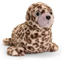Keel Toys pluche zeehondje - bruin - zeehonden knuffel - 35 cm - zeedier knuffeldieren - Speelgoed voor kind