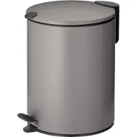 kela Pedaal Afvalemmer, 5 L, Licht Grijs - | Mats