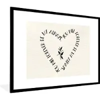PosterMonkey Fotolijst incl. Poster - Quotes - Liefde - Spreuken - You will forever be my always - 80x60 cm - Posterlijst