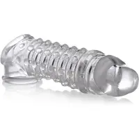 XR Brands Size Matters - Penis Verlengende Sleeve - Transparant