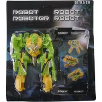 Eddy Toys Robot Transform Groen 11,5 Cm