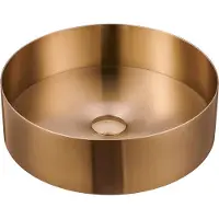 Guido Gusto Waskom Felipo 40x40x12cm Copper inclusief afvoerplug