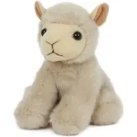 Heunec Pluche lammetje wit schapen knuffel 13 cm - Boerderijdieren knuffeldieren - Speelgoed voor kind