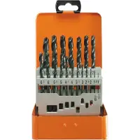 Projahn schroefboorset ECO, HSS-R, 19-delig, Ø 1-10 mm / 0,5 mm stappen, in boorcassette