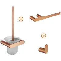 Guido Gusto Toilet accessoires set Copper ovaal