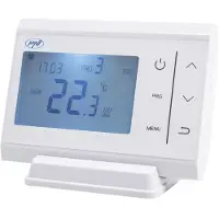 Pni CT60 draadloze thermostaat voor verwarmingssystemen, verlicht display, dagelijkse programma's, Thermostaat, Wit