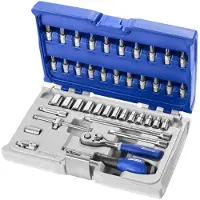 Expert by Facom doppenset met hulpstukken 1/4" | 42-delig | in koffer | E030702 - E030702
