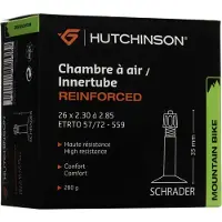 Hutchinson Versterkte butyl buis 26 * 2.30 tot 2.85 Schrader Big Valve (per stuk)