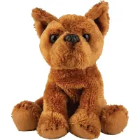Suki pluche knuffel hond Staffordshire Terrier - 13 cm - bruin - Honden knuffels - Cadeau - Huisdieren